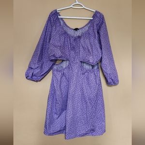 Nobo Dress Plus Size, Lilac With White Flowers, Sz 3x, Like New